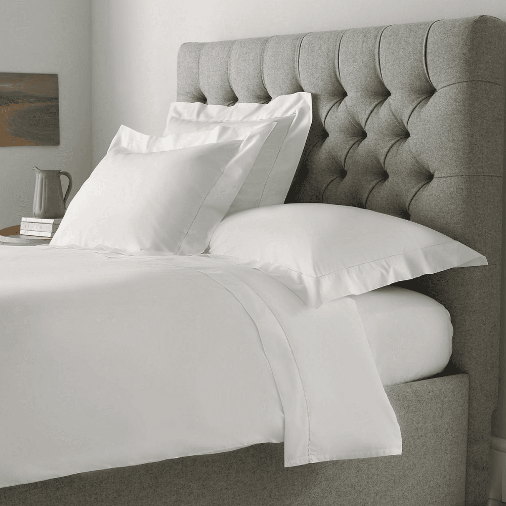 Pimlico - 720 Thread Count Egyptian Cotton King duvet cover, W225 x L220cm, White