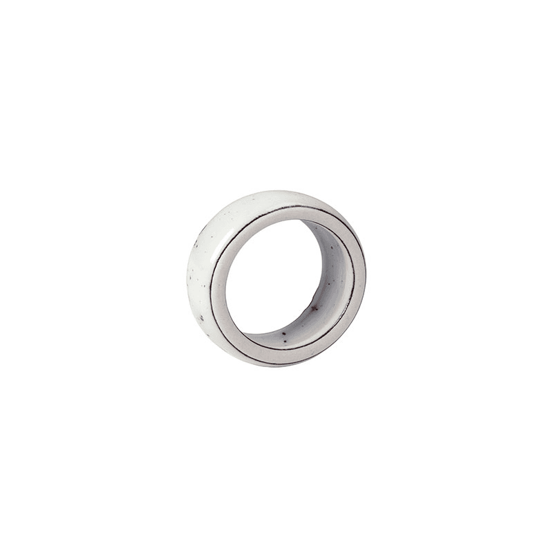 Nordic Set of 6 Napkin Rings, D4.5cm, Sand