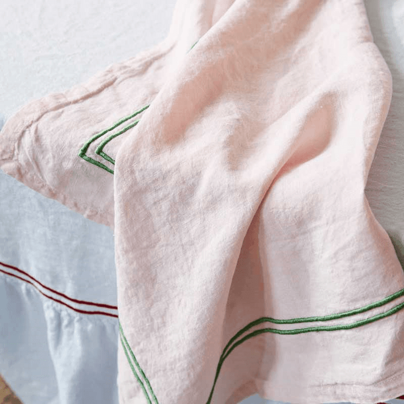 Set of Four Linen Napkins, 50 x 50cm, Pink