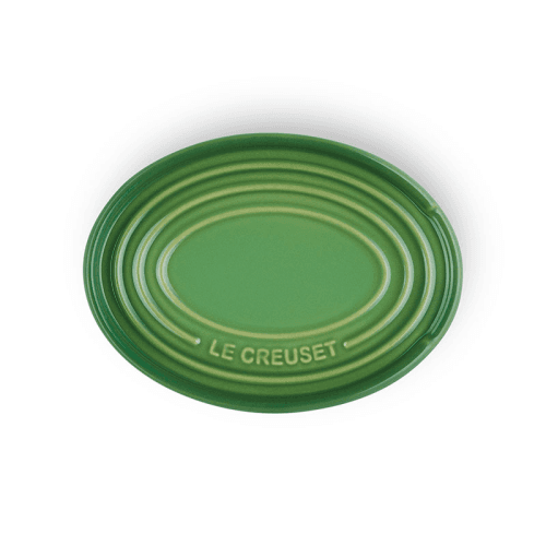 Image showing the Oval Spoon Rest, Bamboo Green product.