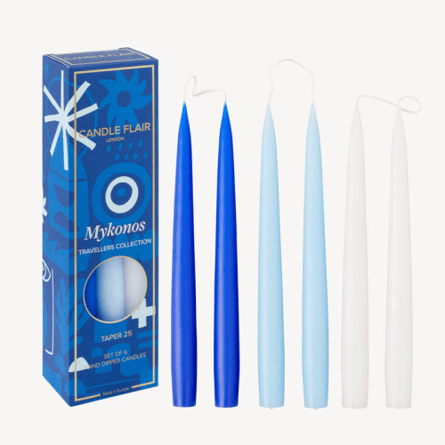 Image showing the Travellers Collection set of 6 candles, H25cm, Mykonos product.