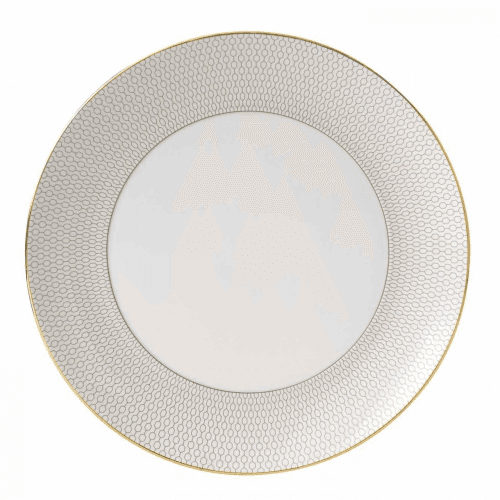 Image showing the Gio Gold Dinner Plate, D28cm, Gold/White product.