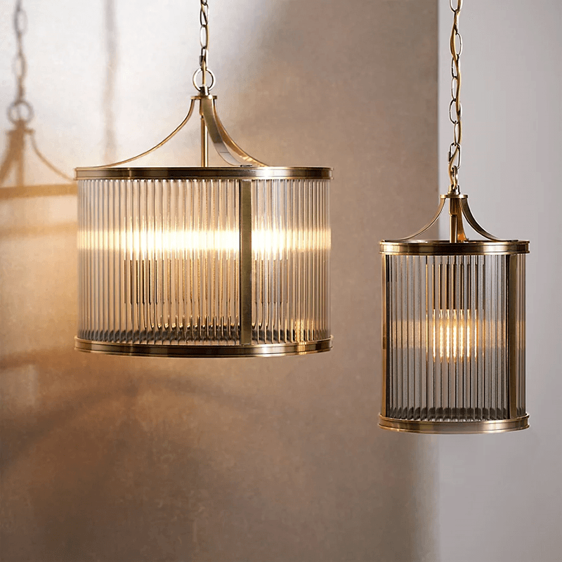 Montgomery Ceiling Light, Small, Antique Brass