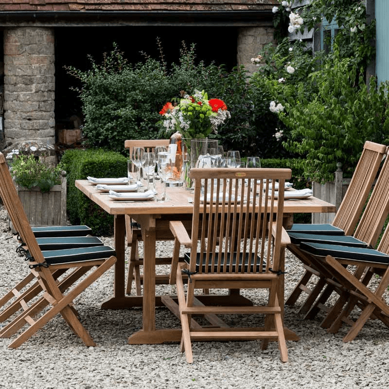 Orchid Rectangular Extending Table, L180-240cm, Teak