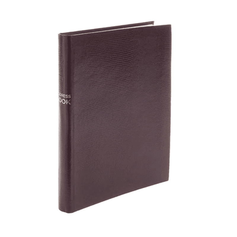 Jubilee Portrait Address Book, 15.5 x 21.5cm, Plum