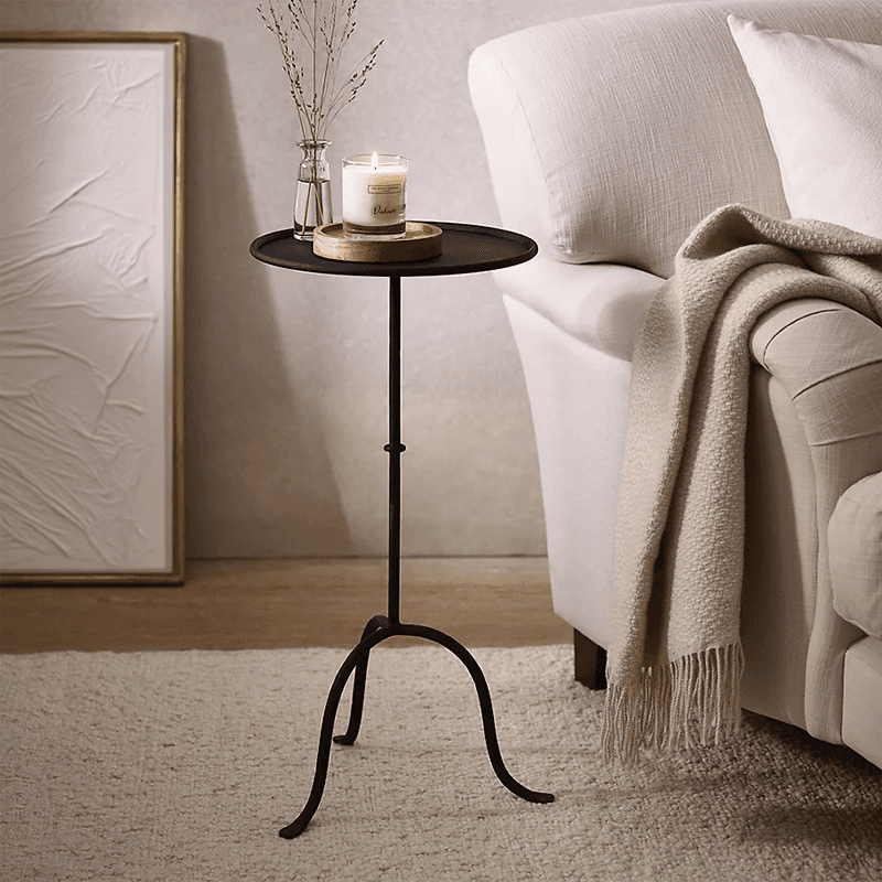 Marton Side Table, H62cm, Black