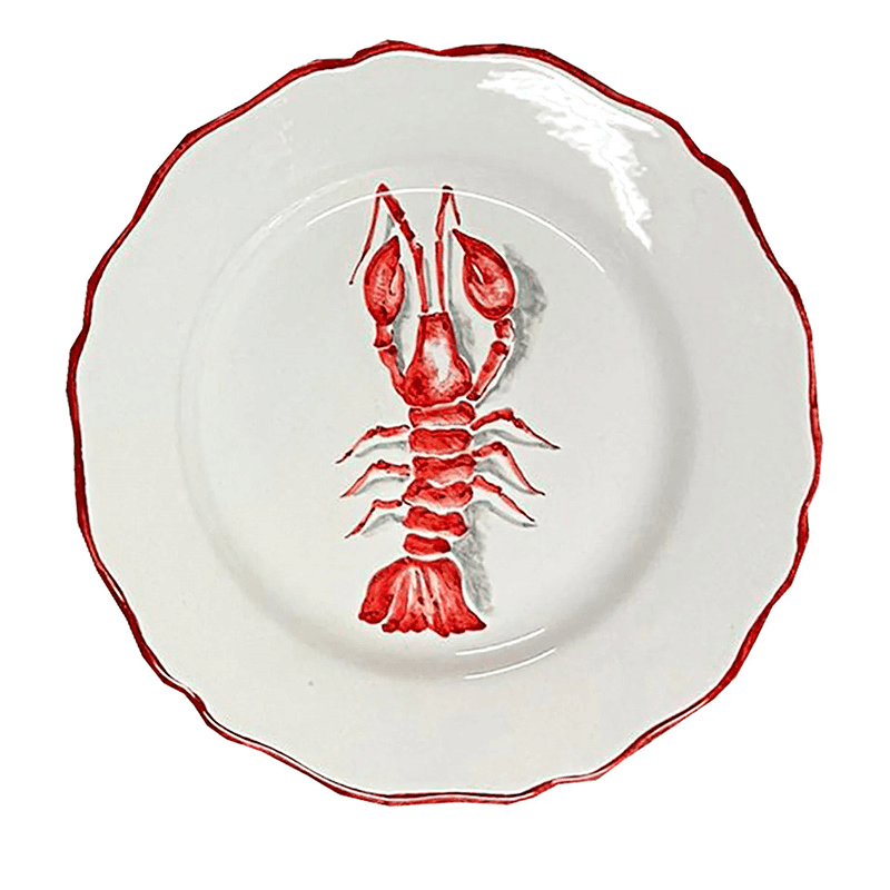 La Menagerie D’été Plate, D28cm, Red