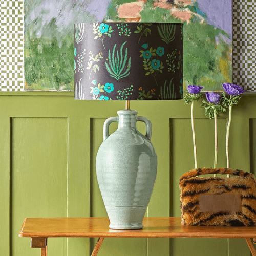 Image showing the Ampulla Table Lamp, H44cm, Dark Celadon product.