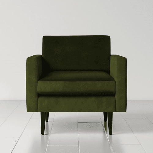 Image showing the Model 01 Velvet Armchair, Vine product.