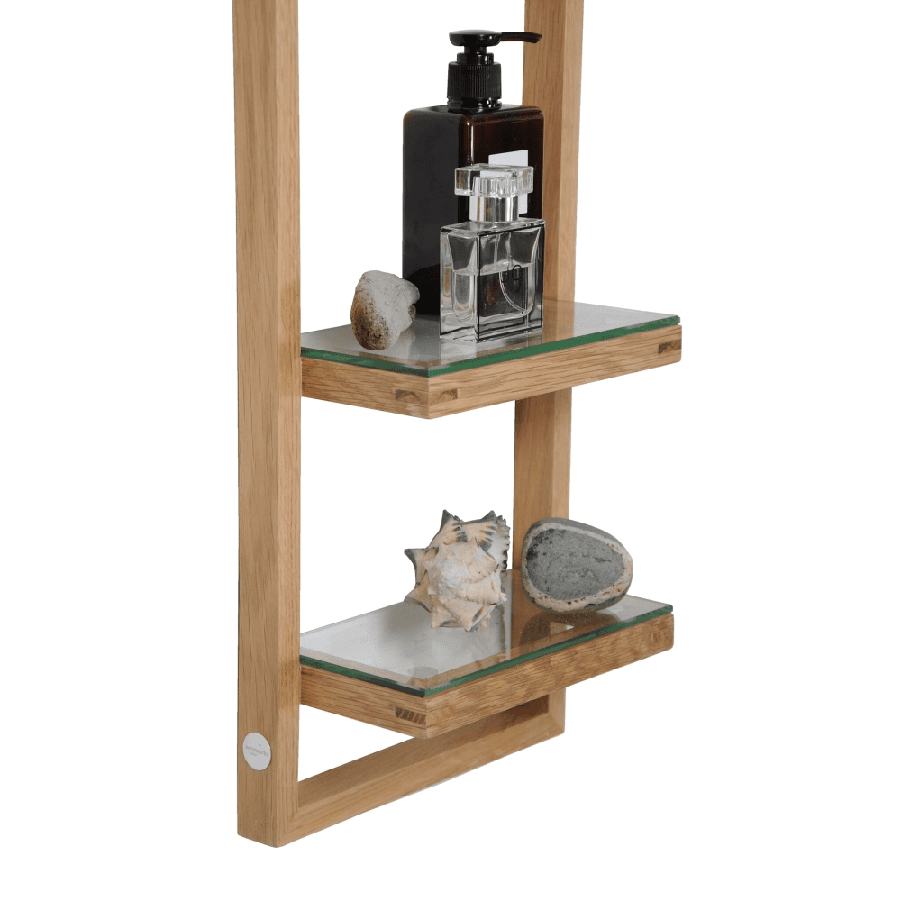 Zone Wall shelf, H80 x W24 x D12cm, Natural