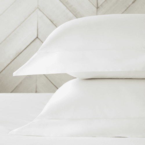 Image showing the Essentials - 200 Thread Count Egyptian Cotton Oxford pillowcase, 50 x 75cm, White product.