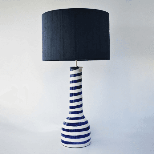 Image showing the Côte d’Azur Collection Soho Hand Glazed Ceramic Table Lamp Base Only, Blue product.