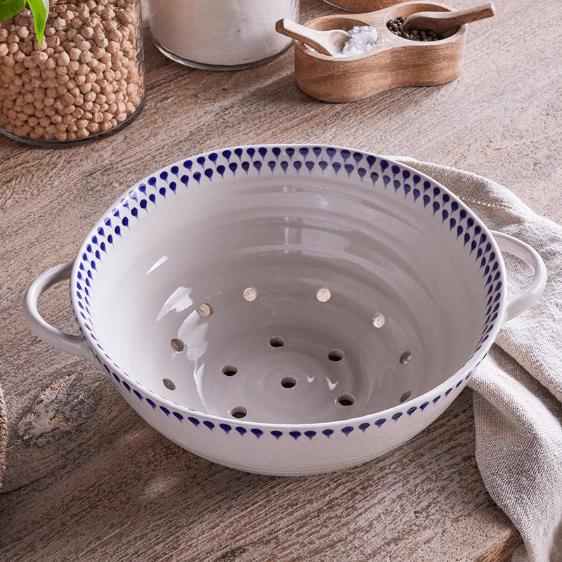 Indigo Drop Colander, D30cm
