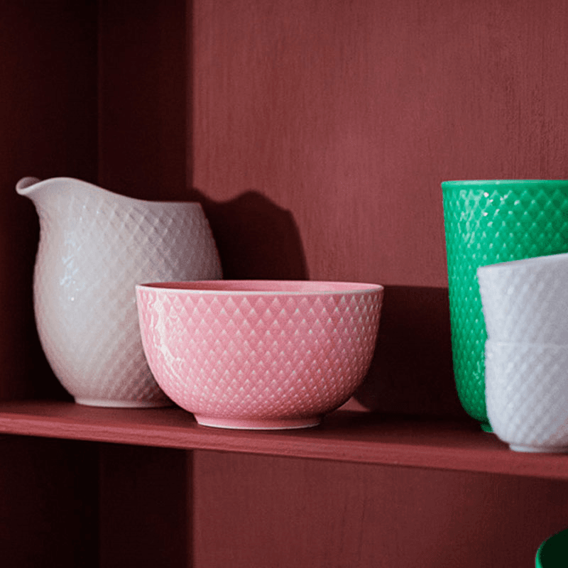 Rhombe Bowl, D11cm, Rose