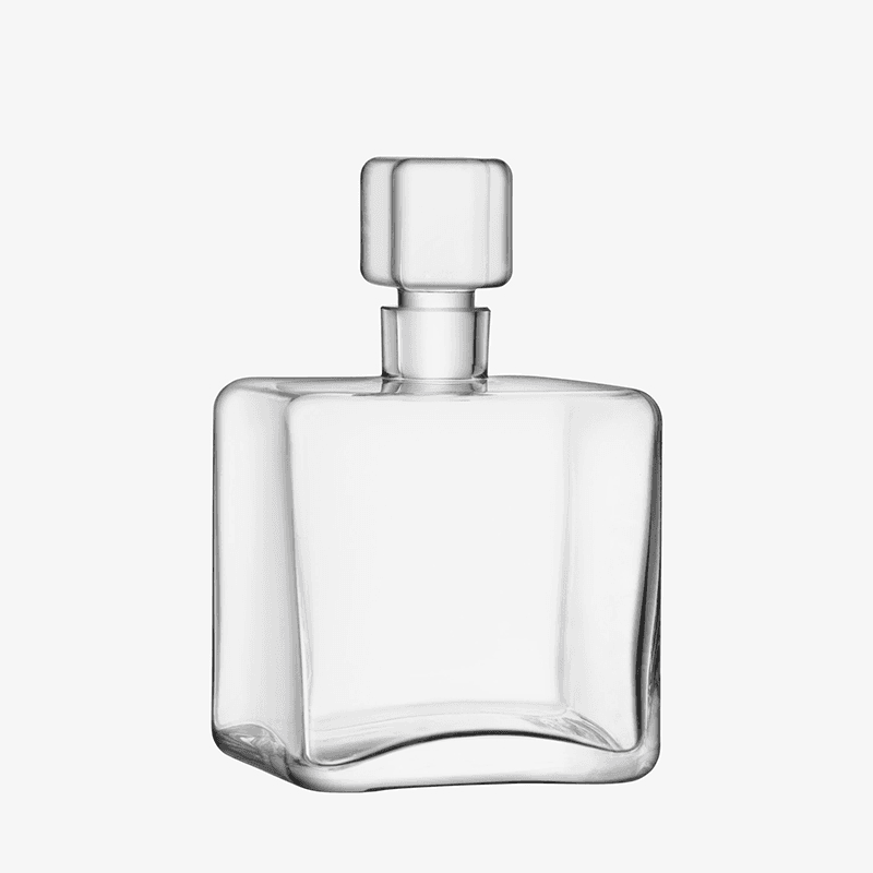 Cask Whisky Square Decanter, 1l, Clear