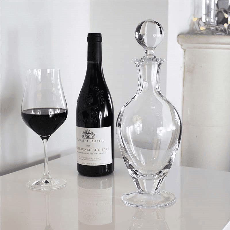 Classic Footed Wine Decanter, 800ml, Clear