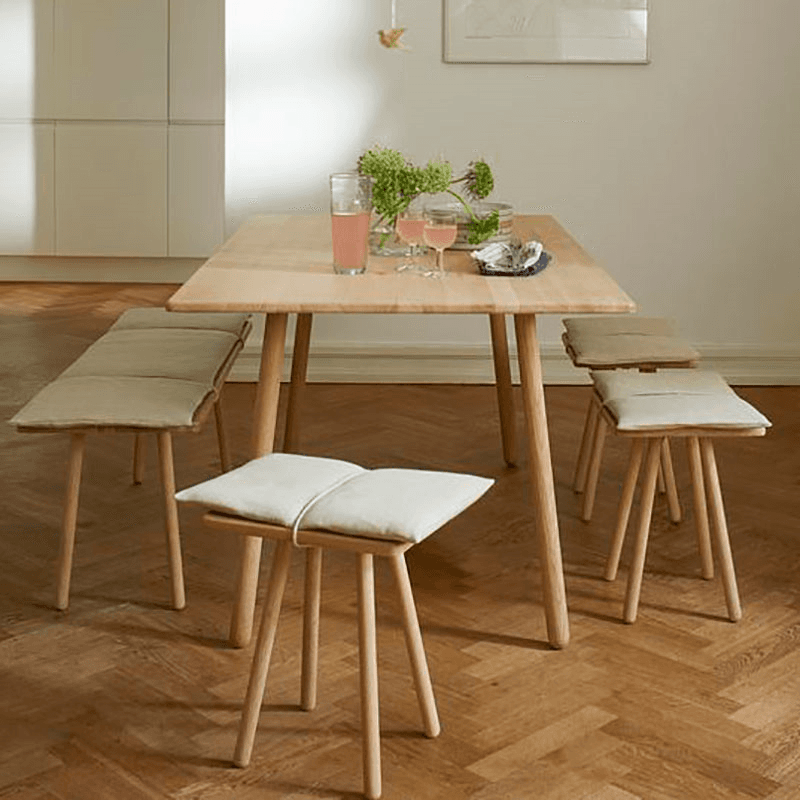 Georg Indoor Bench, Oak & Green