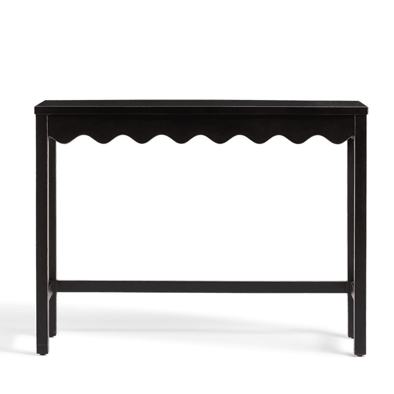 Talasa Console Table, Rubbed Black