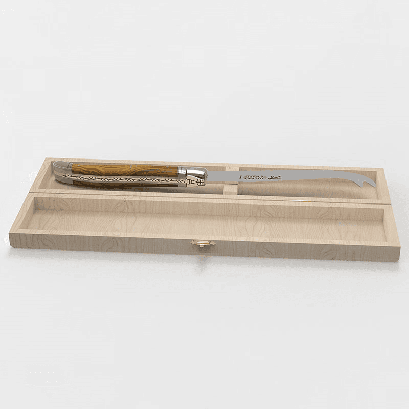 Laguiole Cheese Knife, Olive Handle
