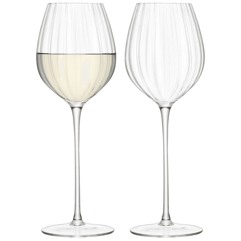 Aurelia White Wine Glass Set of 2, 430ml, Clear Optic