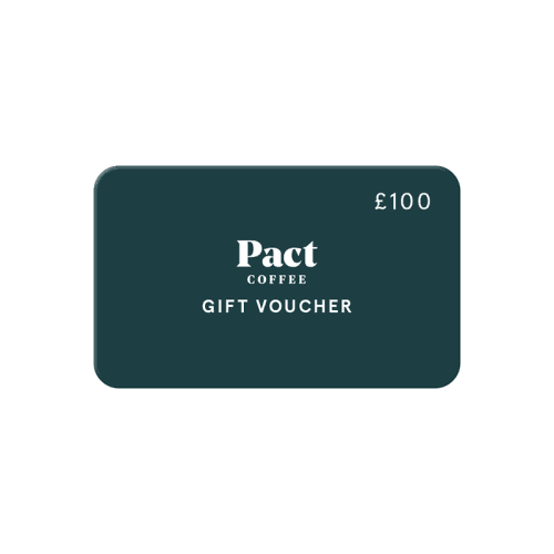 Image showing the £100 Pact Coffee Gift Voucher product.