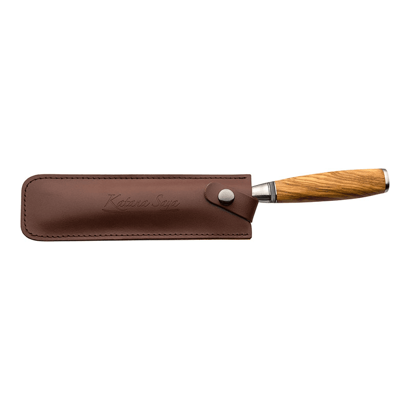 Katana Saya Olive Wood Carving Fork, 18cm Prongs