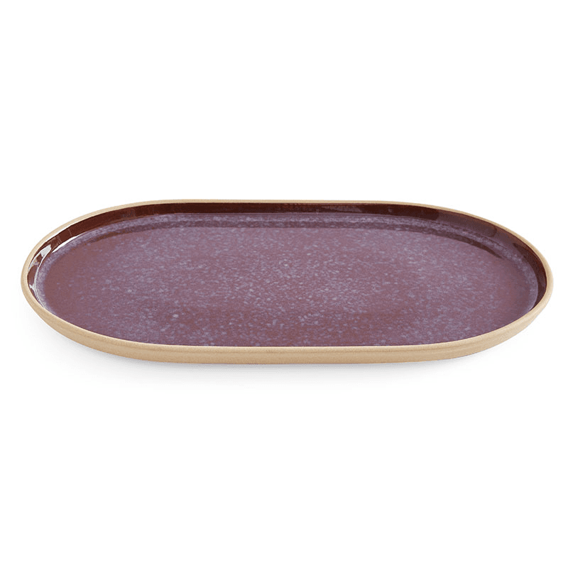 Minerals Oval Platter, L35 x W19cm, Amethyst