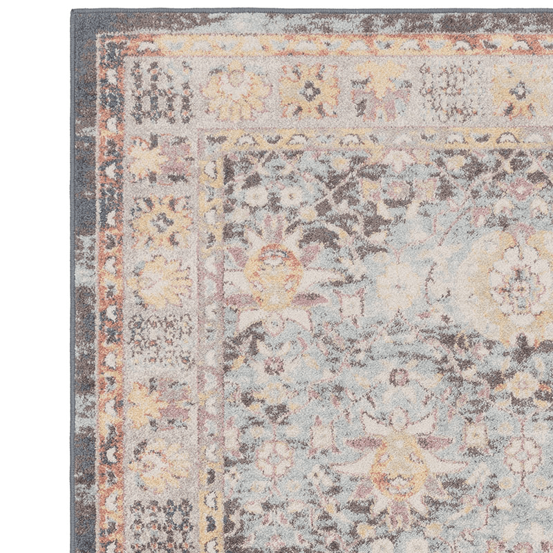 Flores gita classic persian border rug, 200 x 290cm, Multi