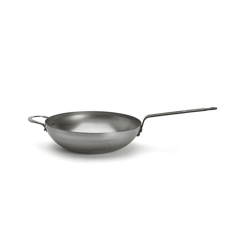 Mineral B Wok, 32cm, Silver