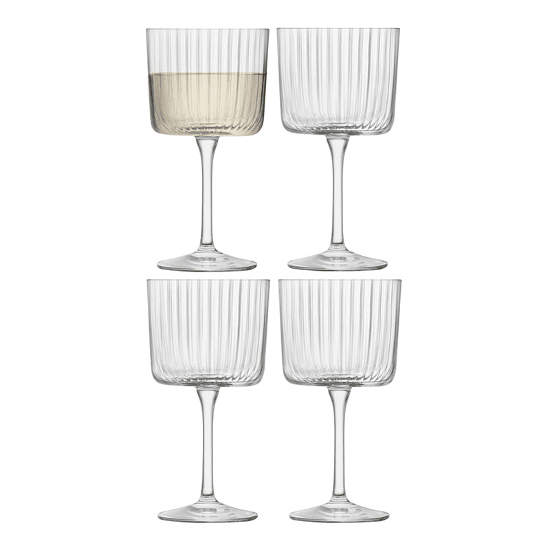 Gio Line Set of 4 Wine Glasses, 250ml, Clear
