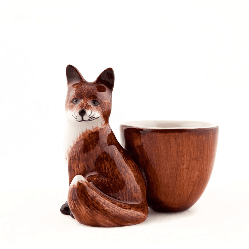 Fox Egg Cup, H8cm, Orange