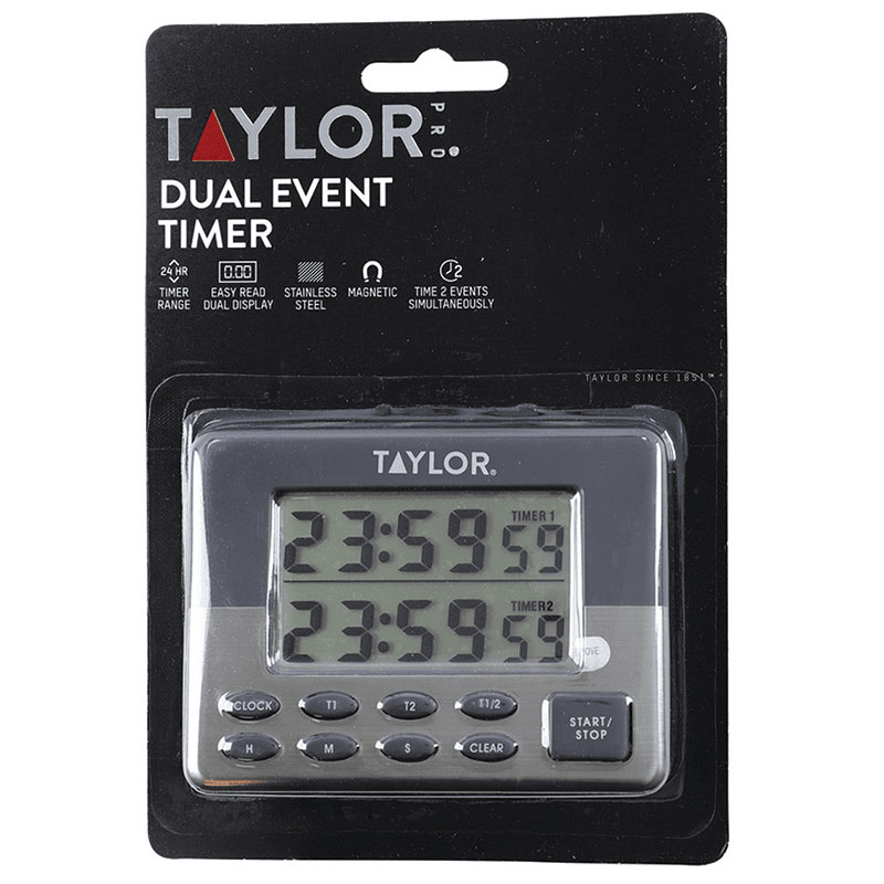 Dual Event Digital Timer, 24 Hour, Black