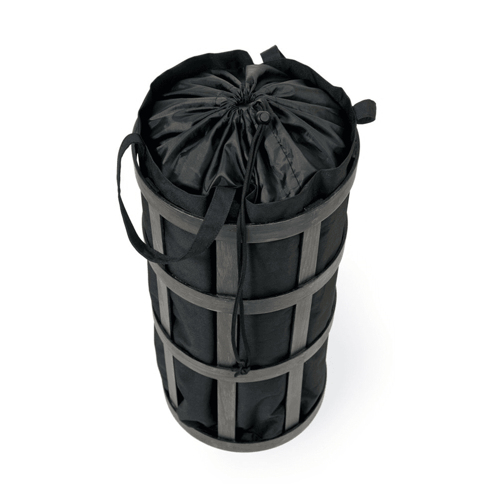 Cage Laundry basket, H63 x W31 x D31cm, Dark Brown/Black