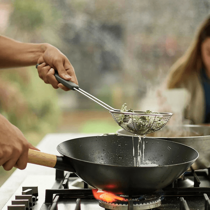 Nest Fusion 3 Piece Wok Utensil Set, Black