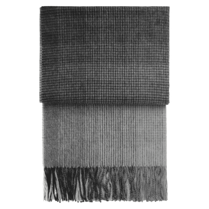 Horizon Plaid Throw, H200cm x W130cm, Grey