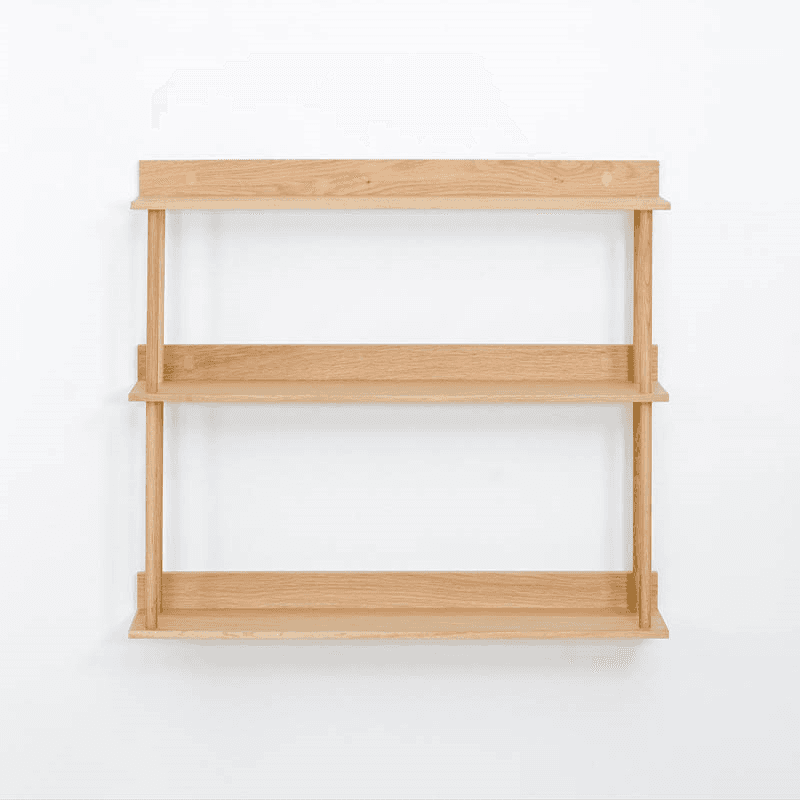 Platform 3 Shelf, H64 x W100cm, Oak