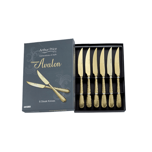 Image showing the Avalon Steak Knives, L24cm, Champagne product.