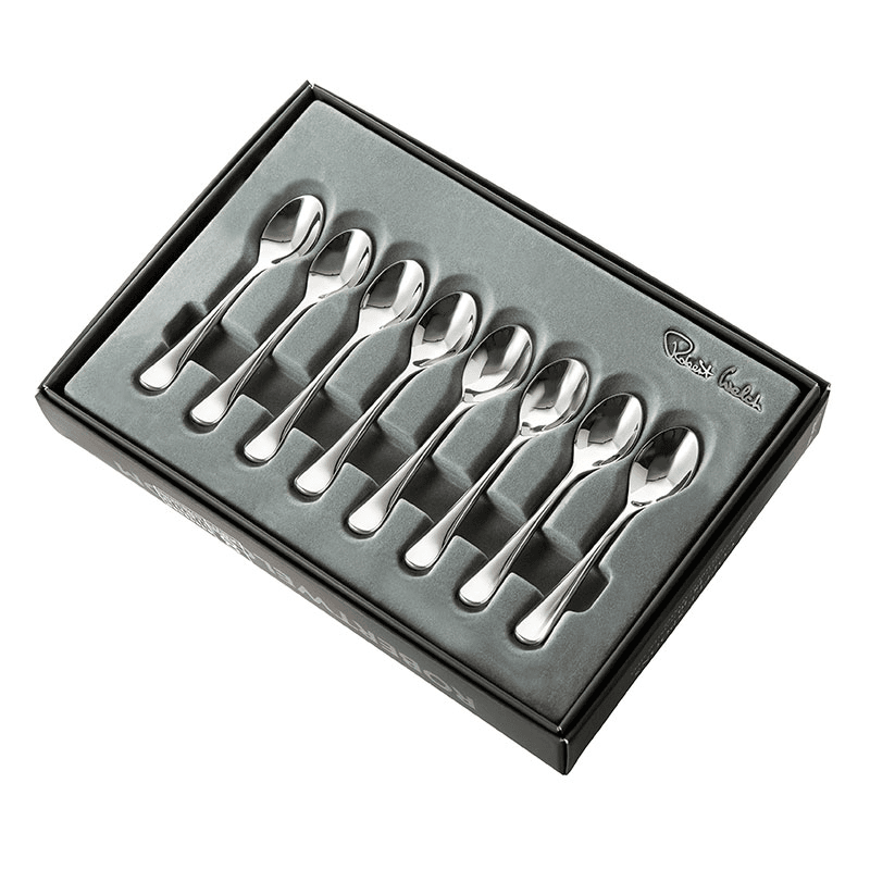 Radford Set of 8 Espresso Spoons, Stainless Steel
