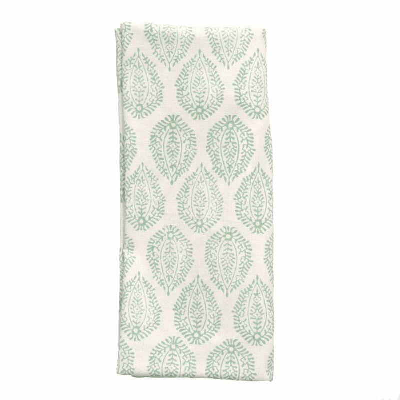 Leaf Set of 4 Napkins, 45 x 45cm, Green