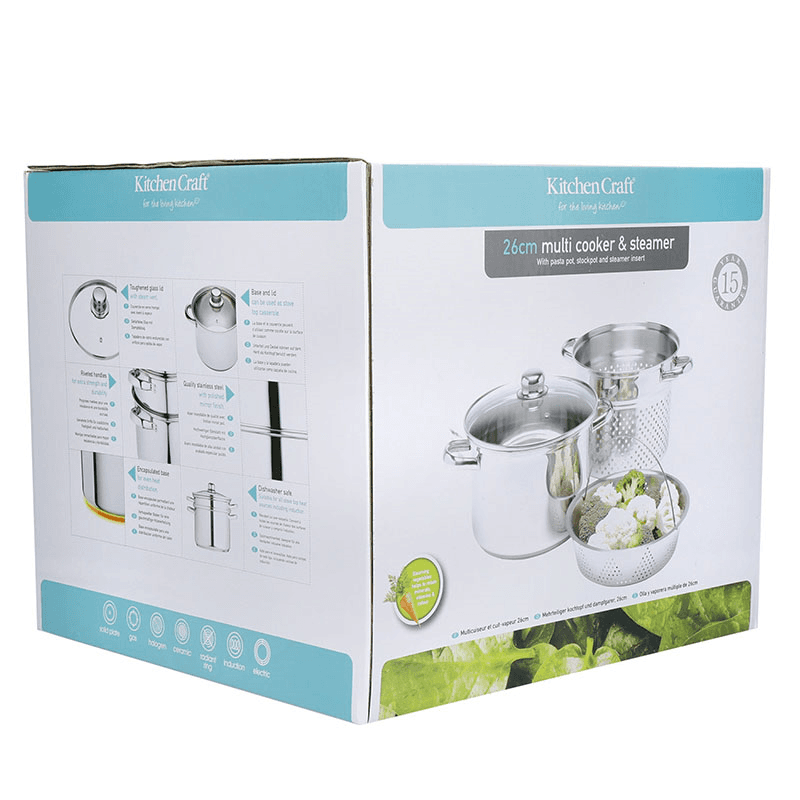 Multi steamer, 7.5 litre, Stainless Steel