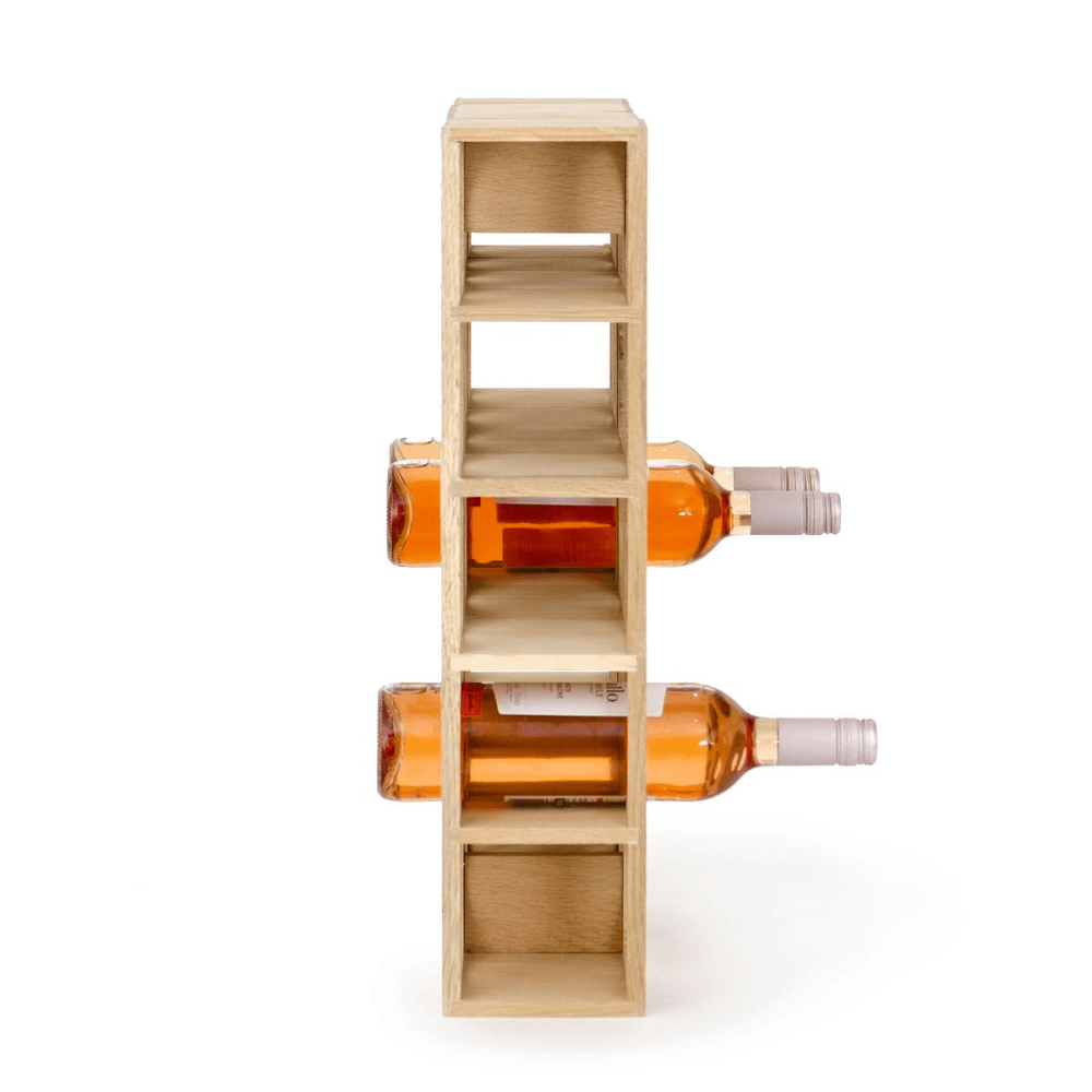 Wine O 5 Bottle Wine Rack, Oak