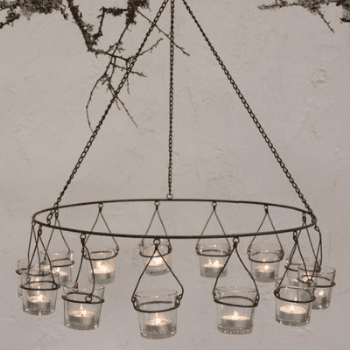 Image showing the Timo Tealight Chandelier, D57cm, Rust product.
