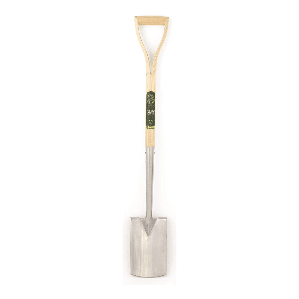 Treaded border spade, H101 x W14.5cm, Green/Silver