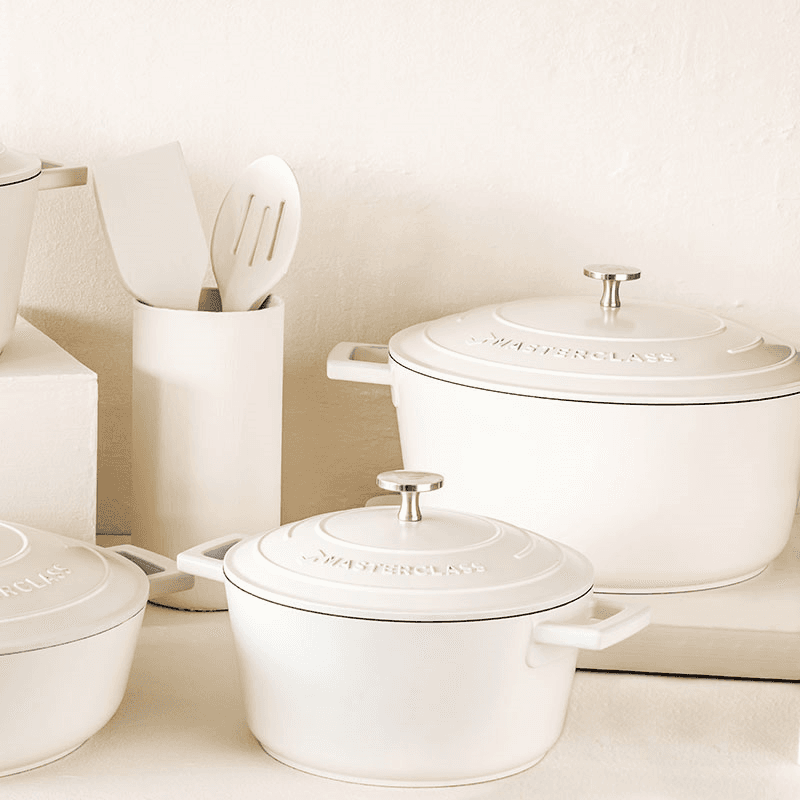 Cast Aluminium Casserole Dish, 2.5L, Cream