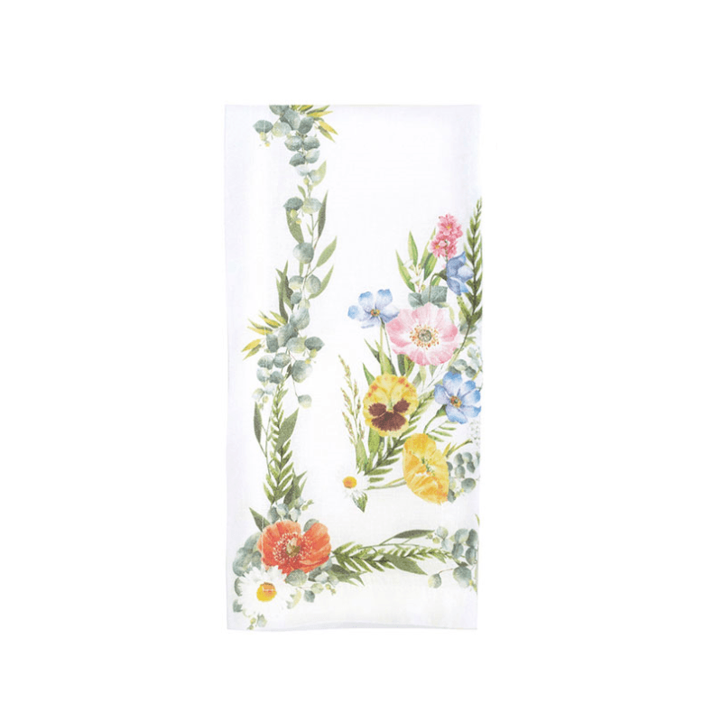 English Garden Vintage Linen Napkin, 52 x 52cm