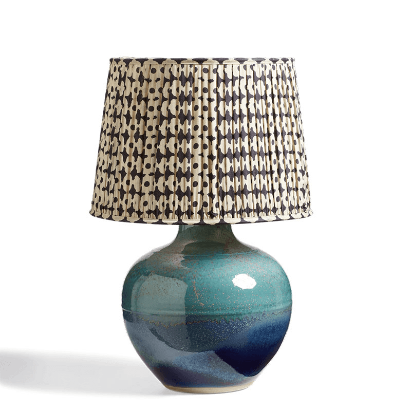 Asteria Table Lamp, H49cm x Diameter 35cm, Marine Blue