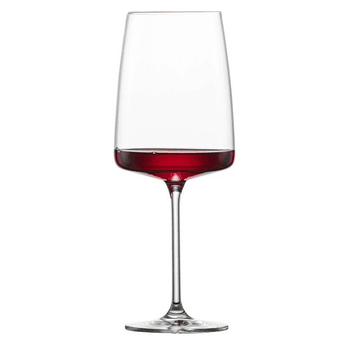 Image showing the Vivid Senses Set of 2 Crystal Large Bordeaux Red Wine Glasses, 660ml, Clear product.