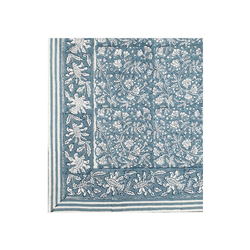 Florence Tablecloth, L150 x W220cm, French Blue