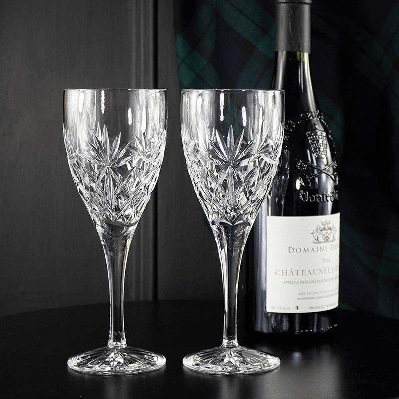 Kintyre Set of 2 Wine Glasses, 280ml, Clear