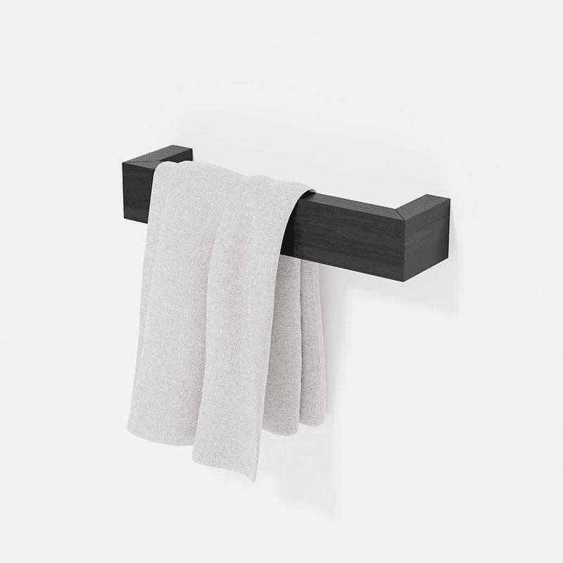 Slimline Hand Towel Rail, L28cm, Dark Oak